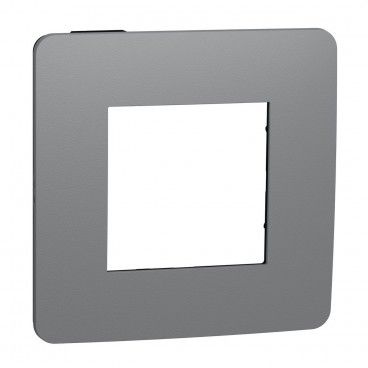Moldura 1 elemento STUDIO cinza preto SCHNEIDER NU280222