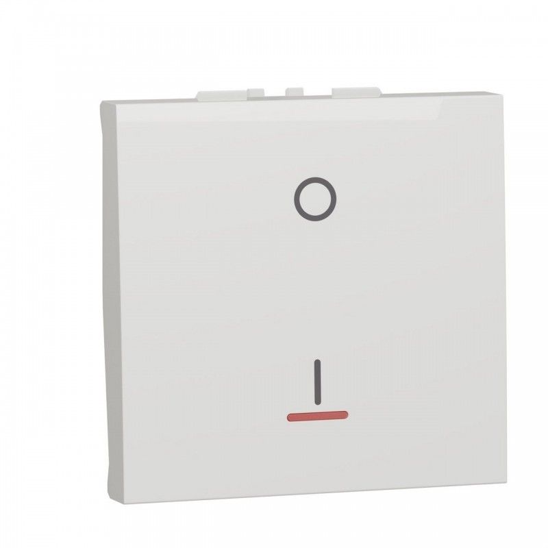 Interruptor bipolar 16A 2 módulos LED sinalização polar SCHNEIDER NU326218S