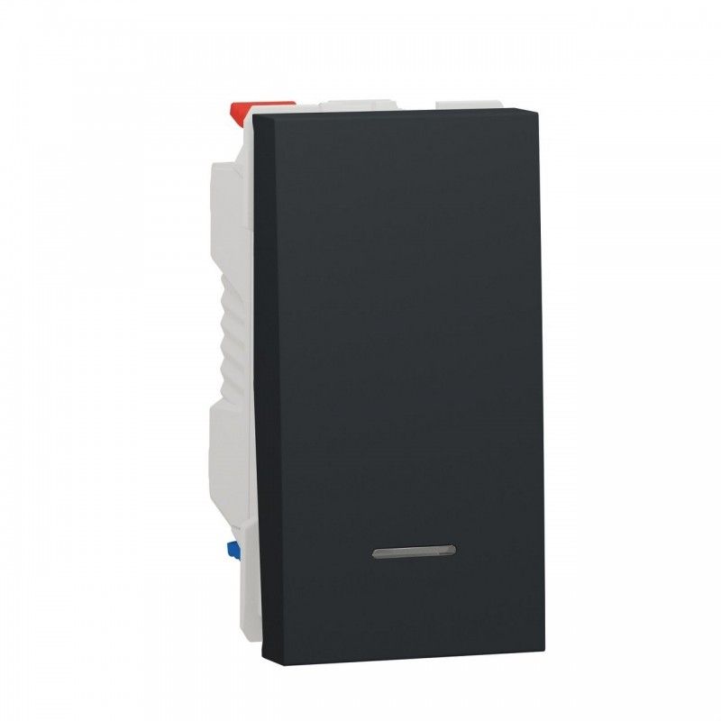 Interruptor 1 módulo LED sinalização antracite SCHNEIDER NU310354S
