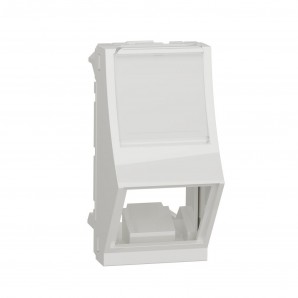 Carátula toma RJ45 inclinada 1 modulo polar SCHNEIDER NU940618