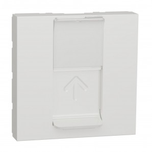 Carátula toma RJ45 2 módulos polar SCHNEIDER NU941118