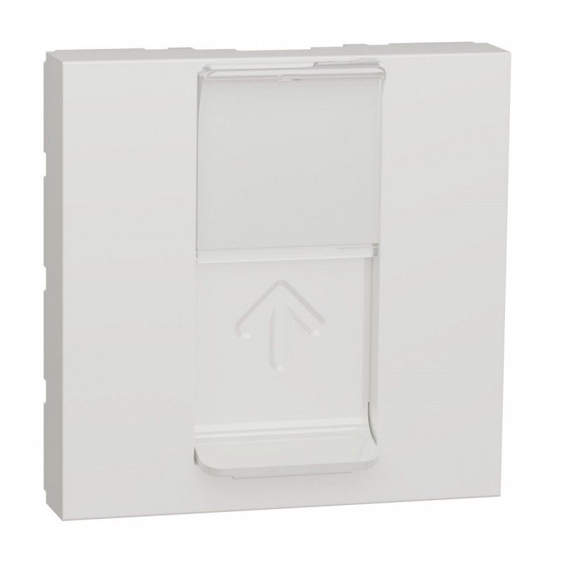 Carátula toma RJ45 2 módulos polar SCHNEIDER NU941118