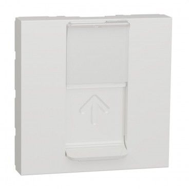 Carátula toma RJ45 2 módulos polar SCHNEIDER NU941118