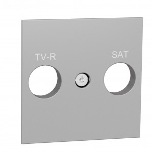 Caratula toma R-TV/SAT aluminio SCHNEIDER NU944130
