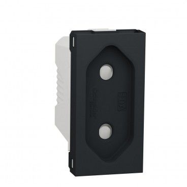 Base de soquete Schuko 2P 10A 1 módulo antracite SCHNEIDER NU303154
