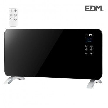 Convector placa cristal 2000w edm