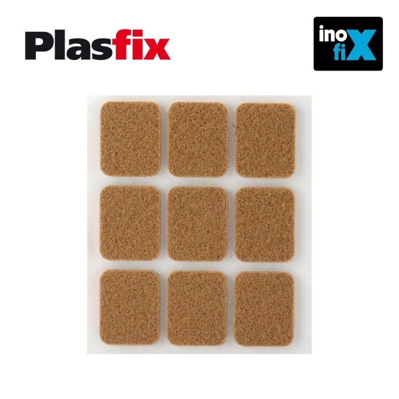 Pack de 9 feltros adesivos sintéticos castanhos...