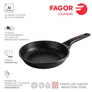 Sarten alutherm ø26cm aluminio 3004 fagor