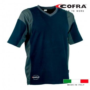 Camiseta Java Azul marinho/Cinza escuro Cofra Tamanho M