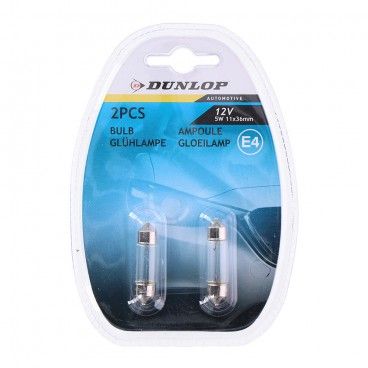 Bombilla 12v 5w 1,1x3,6cm dunlop