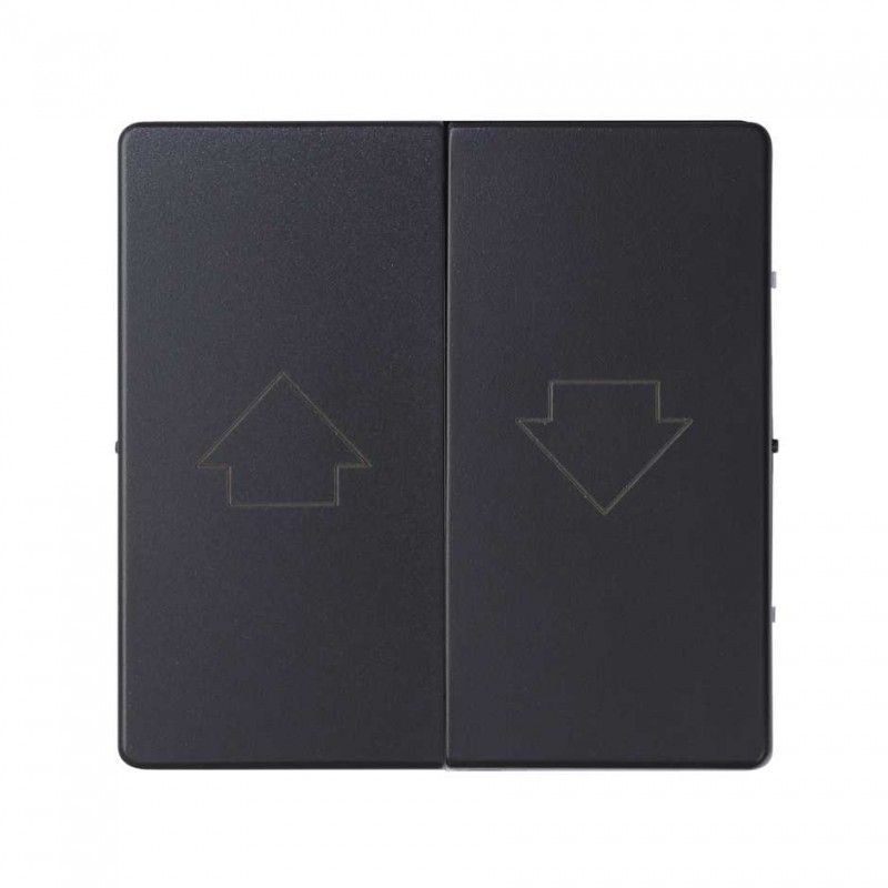 Stores à double clé Simon 82 avec interverrouillage noir mat SIMON 8200028-098