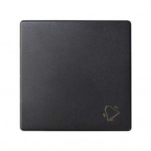 Bouton simple Simon 82 bouton avec cloche noir mat SIMON 8200017-098