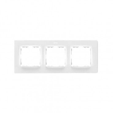 Simon 82 frame with 3 elements matt white SIMON 8200637-090