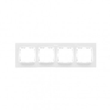 Conceito Simon 82 | Moldura 4 elementos branco mate SIMON 8200647-090