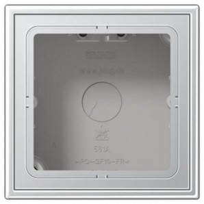 Caja superfície simple 81x81x47mm aluminio JUNG AL2581A-L