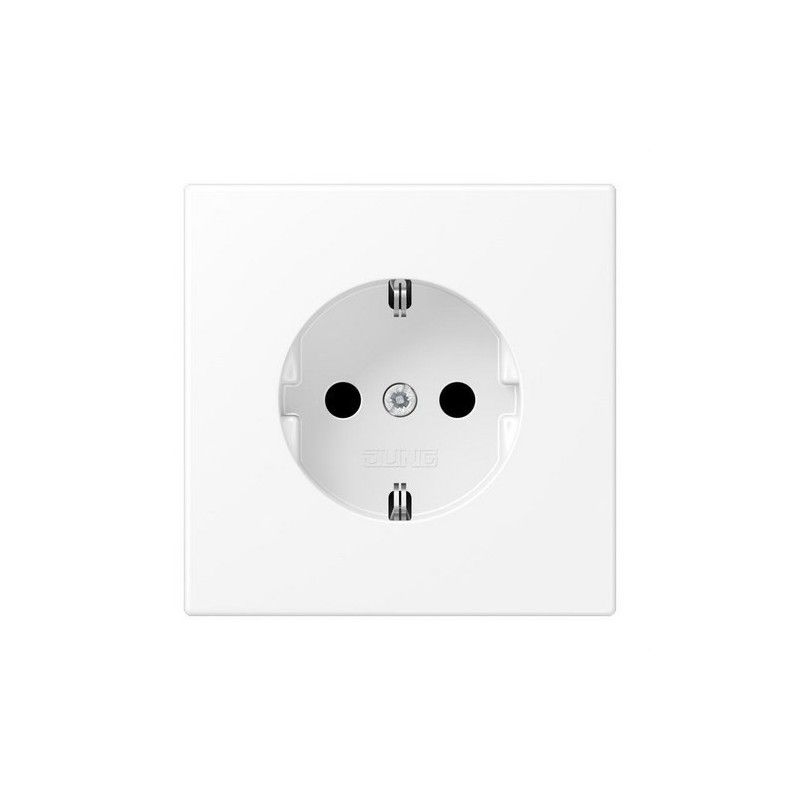Base de soquete Schuko 16A 250V branco fosco...