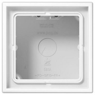 Caja superfície simple 81x81x47mm blanco alpino JUNG LS581AWW
