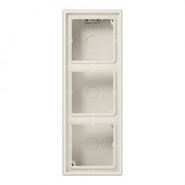 Caja superfície triple 223x81x47mm blanco marfil JUNG LS583AW