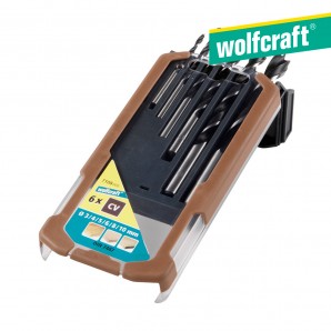 Pack 6 brocas espiral para madera wolfcraft