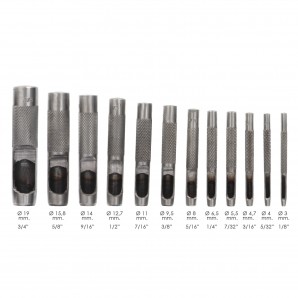 Juego Sacabocados Golpe 12 Piezas 3 a 19 mm AFT 02320257 2