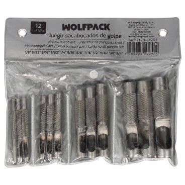 Juego Sacabocados Golpe 12 Piezas 3 a 19 mm AFT 02320257
