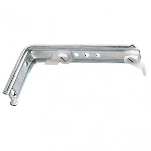 Soporte Doble Para Riel Aluminio Blanco Reforzado AFT 05431647