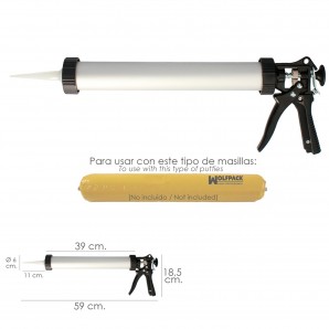 Pistola Aluminio / Acero Para Aplicar Mortero Capacidad 660 CC. Target AFT 02210502 2