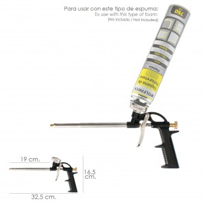 Pistola de espuma de poliuretano ajustável Target 1 2