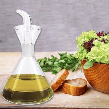 Aceitera De Cristal Con Sistema  Antigoteo, Capacidad 500 ml. AFT 05024255