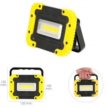 Linterna de Trabajo Led  Multifunción Recargable 2.000 mAh. / 10 W. / 500 Lúmenes / 4 Imanes / Bateria Externa / Soporte 180º AF