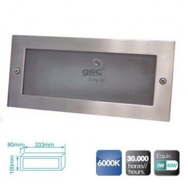 Aplique de aluminio de LED para empotrar