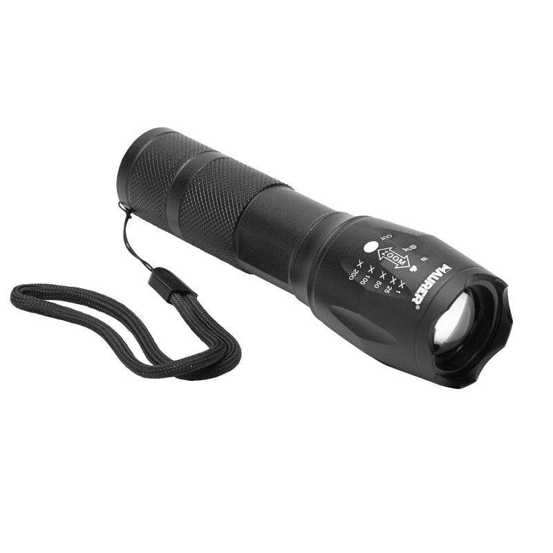 Linterna Led Zoom 5 Watt - 300 Lumenes Funciona 3 pilas AAA (No incluidas) AFT 19041600