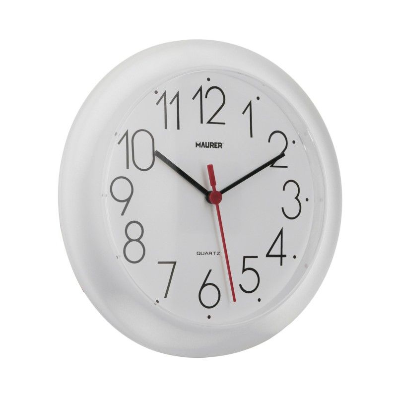 Relógio de parede Ø 25 cm. Branco