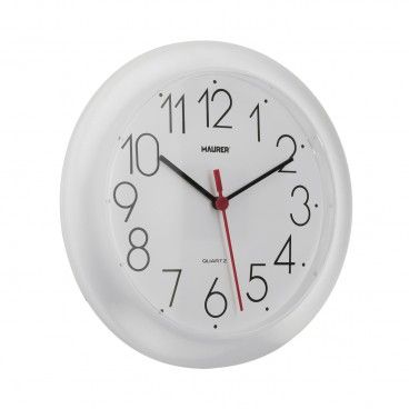 Relógio de parede Ø 25 cm. Branco