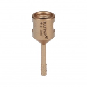 Corona Diamante Para Amoladora Ø 6 mm. Conexión Rosca M14. Corte Seco AFT 09112100