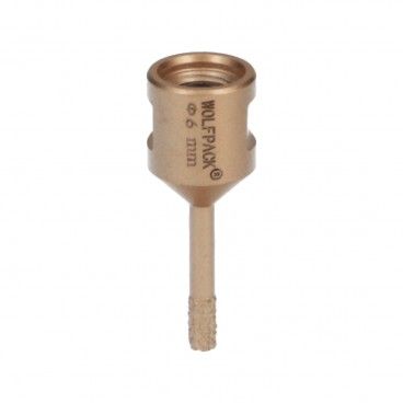 Corona Diamante Para Amoladora Ø 6 mm. Conexión Rosca M14. Corte Seco AFT 09112100