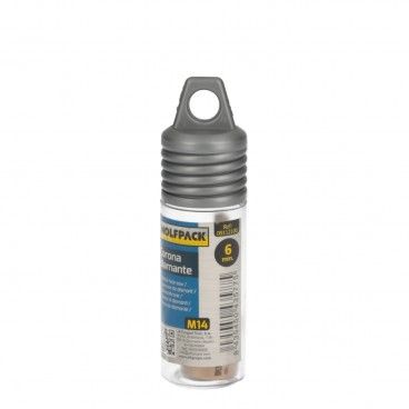 Corona Diamante Para Amoladora Ø 6 mm. Conexión Rosca M14. Corte Seco AFT 09112100