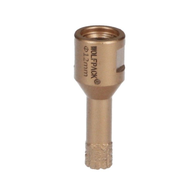 Corona Diamante Para Amoladora Ø 12 mm. Conexión Rosca M14. Corte Seco AFT 09112115