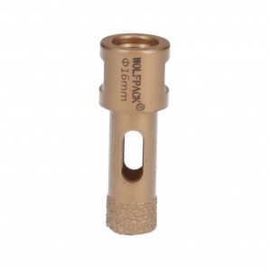Coroa de diamante M14 Ø 16 mm. Corte Seco