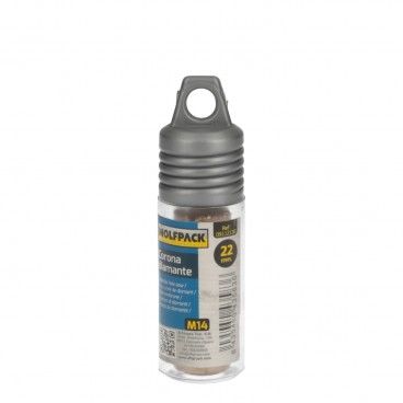 Corona Diamante Para Amoladora Ø 22 mm. Conexión Rosca M14. Corte Seco AFT 09112130