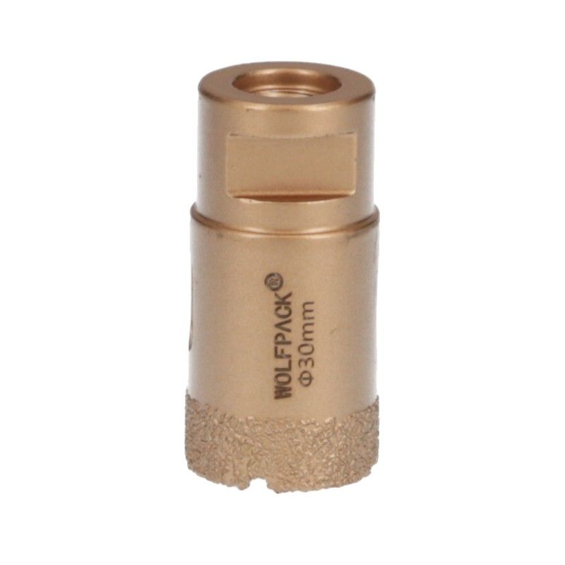 Corona Diamante Para Amoladora Ø 30 mm. Conexión Rosca M14. Corte Seco AFT 09112140