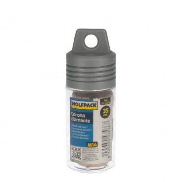 Corona Diamante Para Amoladora Ø 35 mm. Conexión Rosca M14. Corte Seco AFT 09112145