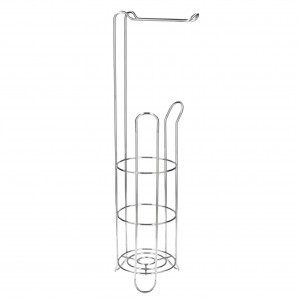 Portarrollos Papel Higienico Vertical Para Baño, Rollos De Reserva, 18x16x61cm. AFT 05422000