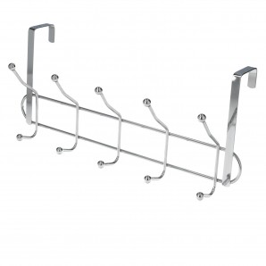 Perchero Cromado Colgante Para Puerta 5/10 Ganchos. Terminacion Metalica. AFT 05422060 2