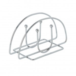 Servilletero Mesa,  Acero Cromado Forma Semicircular Vertical AFT 05422010