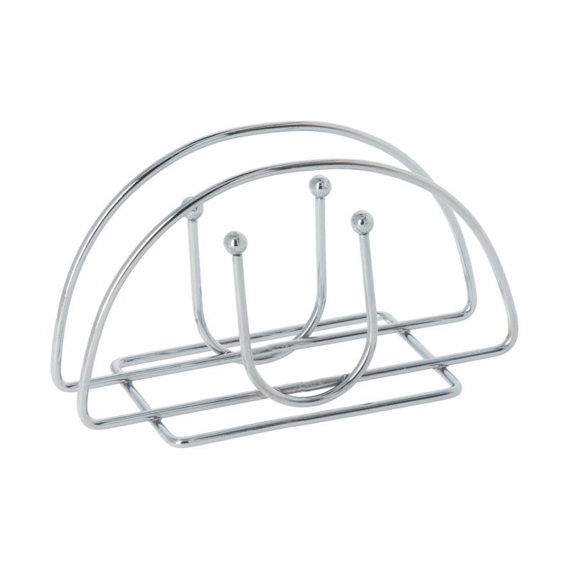 Servilletero Mesa,  Acero Cromado Forma Semicircular Vertical AFT 05422010