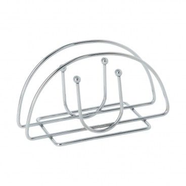 Servilletero Mesa,  Acero Cromado Forma Semicircular Vertical AFT 05422010