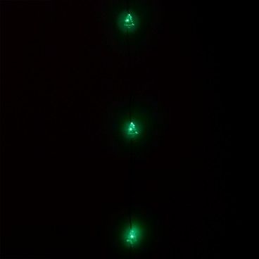 Guirnalda Luces Navidad Arboles 20 Leds Color Verde. Luz navidad interiores IP20 A Pilas 3AA (No Incluida) AFT 05490430