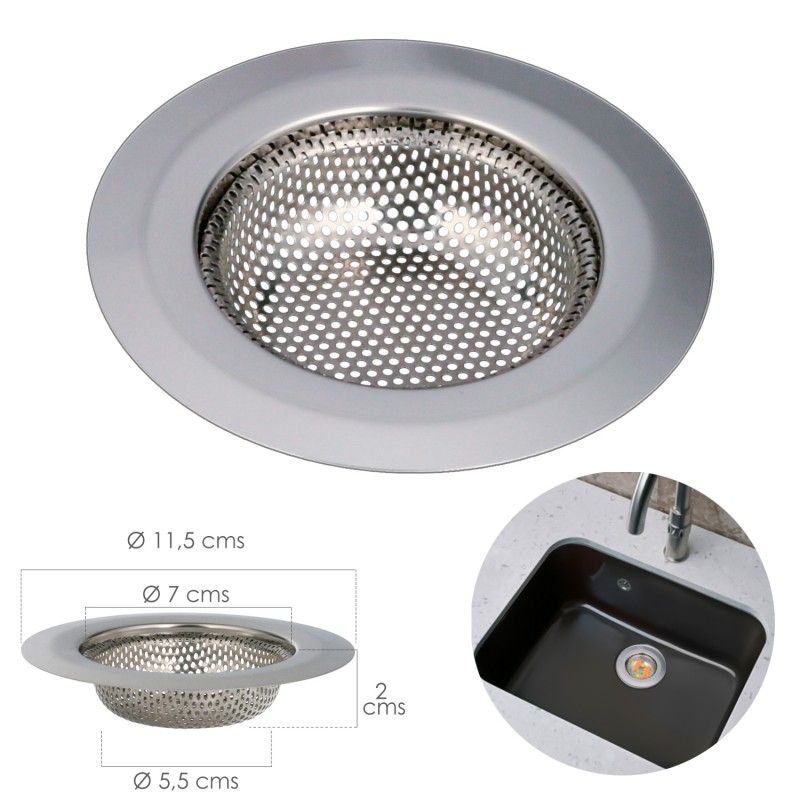 Filtro Cestillo Fregaderos / Lavabo Cocinas Ø 11,5 cm. AFT 05072150