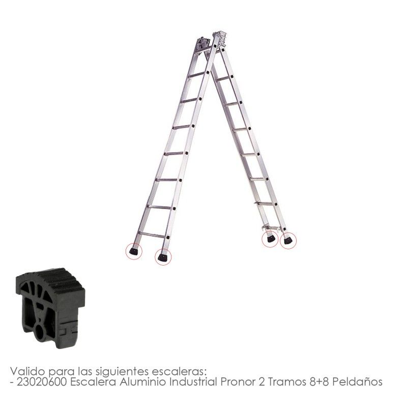 Contera Para Escalera Pronor 2 Tramos Con 8+8 Peldaños ( Perfil 55 mm.) AFT 23010082